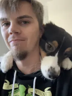 Alex LaFroscia and his dog, Rayla